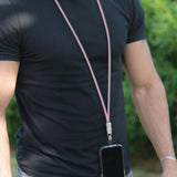 SIA powerlink SOFT RUBBER TYPE C - TYPE C LANYARD CABLE 60W 30CM LIGHT PINK