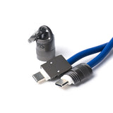 SIA powerlink SOFT RUBBER TYPE C - TYPE C LANYARD CABLE 60W 30CM NAVY BLUE