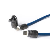 SIApowerlink SOFT RUBBER TYPE C - TYPE C LANYARD CABLE 60W 1.2M NAVY BLUE