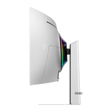شاشة ألعاب منحنية من سامسونج أوديسي OLED G9 مقاس 49 بوصة، بتردد 240 هرتز وزمن استجابة 0.03 مللي ثانية، ودقة DQHD، ومنفذ HDMI 2.1، وتقنية HDR 400.