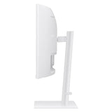 شاشة سامسونج LS34C650TAMXUE 1000R منحنية - 34 بوصة UWQHD FHD / 5 مللي ثانية / HDMI / منفذ عرض / سماعة رأس / إيثرنت / لون أبيض دافئ