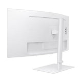 شاشة سامسونج LS34C650TAMXUE 1000R منحنية - 34 بوصة UWQHD FHD / 5 مللي ثانية / HDMI / منفذ عرض / سماعة رأس / إيثرنت / لون أبيض دافئ