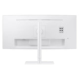 شاشة سامسونج LS34C650TAMXUE 1000R منحنية - 34 بوصة UWQHD FHD / 5 مللي ثانية / HDMI / منفذ عرض / سماعة رأس / إيثرنت / لون أبيض دافئ