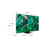 تلفزيون سامسونج الذكي QA65S95CAUXZN - شاشة OLED مقاس 65 بوصة / دقة 4K / معدل تحديث 120 هرتز / منفذ USB / منفذ HDMI / لون أسود تيتانيوم