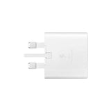 محول سفر سامسونج بدون كابل - 25 واط / منفذ USB من النوع C / أبيض
