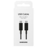 كابل سامسونج USB-C إلى USB-C - 1.8 متر / 5 أمبير / أسود