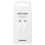 كابل سامسونج USB-C إلى USB-C - 1.8 متر / 5 أمبير / أبيض