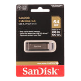 SanDisk Extreme Go Flash Drive - 64GB / Up to 100 MB/s / USB 3.2 / Black