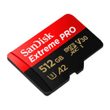 بطاقة ذاكرة SanDisk Extreme PRO microSDXC UHS-I بسعة 512 جيجابايت مع محول - سرعة تصل إلى 200 ميجابايت/ثانية