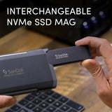 محرك أقراص الحالة الصلبة الخارجي SanDisk Professional Pro Blade Transport SSD - سعة 2 تيرابايت / سرعة تصل إلى 2000 ميجابايت/ثانية / منفذ USB-C