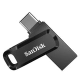 محرك أقراص فلاش SanDisk Ultra Dual Drive Go - سعة 1 تيرابايت / سرعة تصل إلى 400 ميجابايت/ثانية / منفذ USB 3.2 من الجيل الأول / من النوع C / أسود