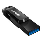 SanDisk Ultra Dual Drive Go Flash Drive - 32GB / Up to 150 MB/s / USB 3.2 Gen 1 / Type-C / Black
