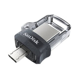 SanDisk Ultra Dual Drive m3.0 - 128GB / Up to 130MB/s / USB 3.0 / Micro-USB / Black and Silver