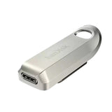 ذاكرة فلاش SanDisk Ultra Luxe USB Type-C - سعة 256 جيجابايت / سرعة تصل إلى 400 ميجابايت/ثانية / USB-C / USB 3.2 Gen 1 / فضي