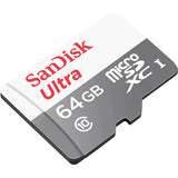 بطاقة ذاكرة SanDisk Ultra microSDXC UHS-I – سعة 64 جيجابايت / سرعة 100 ميجابايت/ثانية