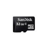 بطاقة ذاكرة SanDisk MicroSD مع محول - 32 جيجابايت / MicroSDHC / أسود
