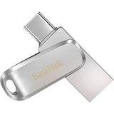 Sandisk Ultra Dual Drive Luxe Flash Drive – 64Gb/ 150Mb/S/ Usb 3.1 Gen 1/ Type-C/ Silver-Usb Drive-SanDisk-Star Light Kuwait