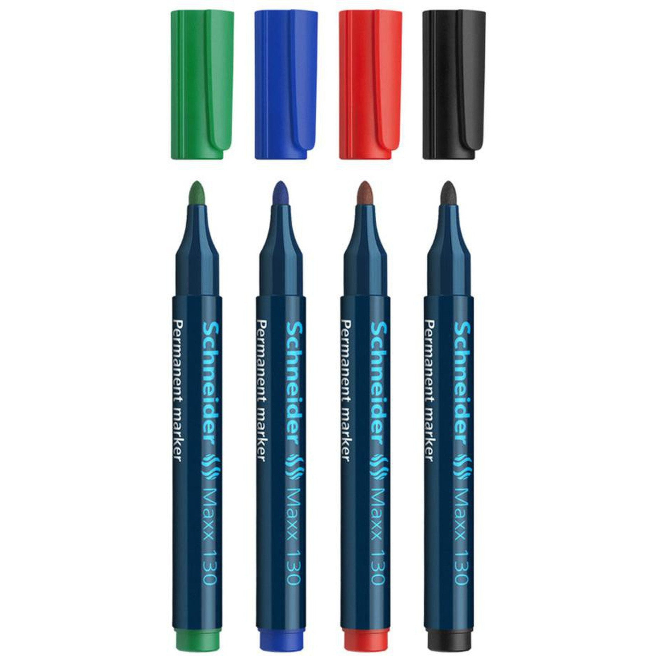 Schneider Maxx 130 Permanent Marker - Bullet Tip - Black-Pens-Schneider-Star Light Kuwait