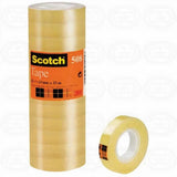 Scotch® 508 Easy Tear Transparent Tape - 19 Mm X 33 M, 8 Rolls/Pack-Tapes And Adhesives-3M Scotch-Star Light Kuwait