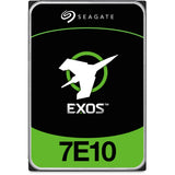 قرص صلب داخلي Seagate Exos 7E10 سعة 10 تيرابايت، مقاس 3.5 بوصة، بتقنية SATA III، بسرعة 7200 دورة في الدقيقة