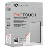 Seagate One Touch 2TB External HDD with Password Protection Silver (STKY2000401)