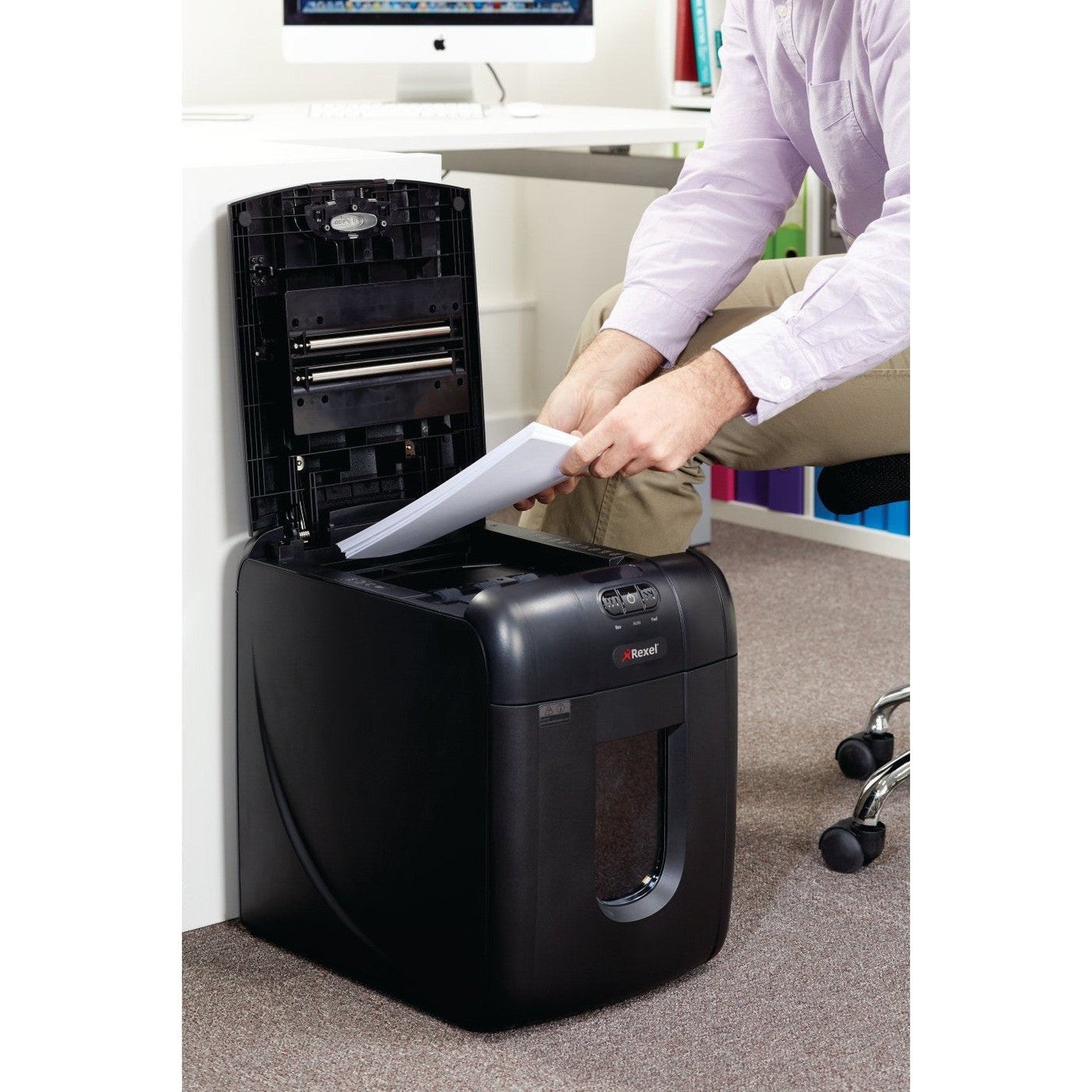 Shredder Machine Rexel Auto+ 100X-Stationery Shredder S-Rexel-Star Light Kuwait