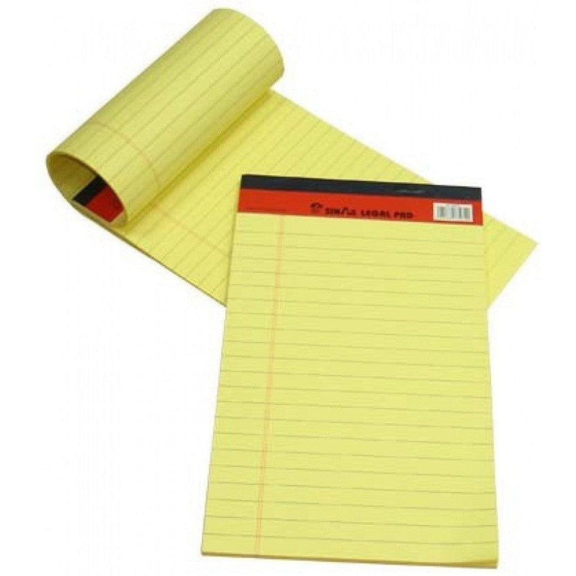 Sinarline A5 Writing Pad – Yellow/White (10 Pcs/Pkt)-Stationery Registers And Writing Books-SinarLine-Star Light Kuwait