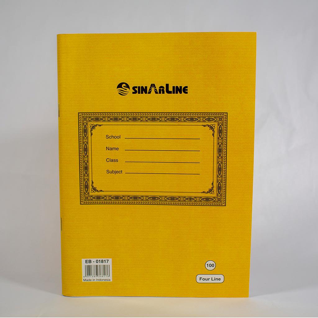 Sinarline Exercise Book 4 Line Ruling 100Sheets-School Supplies-SinarLine-Star Light Kuwait