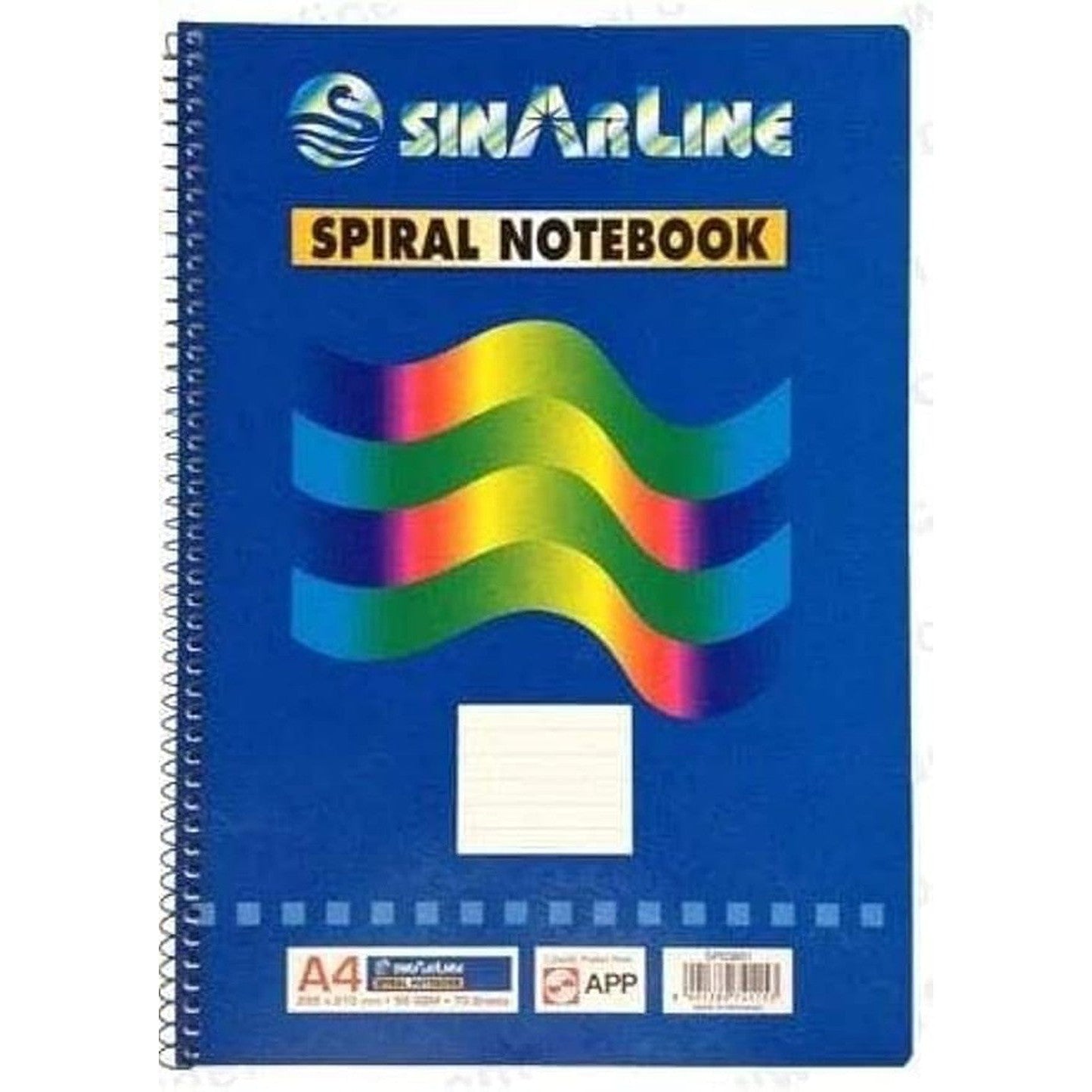 Sinarline Side Spiral Notebook A4 Size 70 Pages-Stationery Registers And Writing Books-SinarLine-Star Light Kuwait
