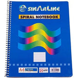 Sinarline Side Spiral Notebook A4 Size 70 Pages-Stationery Registers And Writing Books-SinarLine-Star Light Kuwait