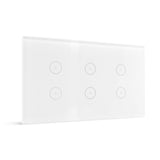 Smart Light Switch 6 Gang WiFi - White