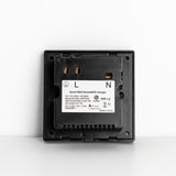 Smart Single Wallmount Socket With USB WI-Fi - Black