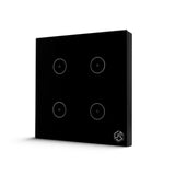 Smart Switch Light 4 Gang Small WIFi -Black