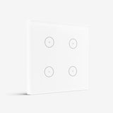Smart Switch Light 4 Gang Small WIFi - White