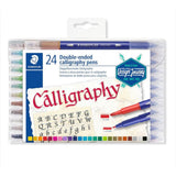 Staedtler 24 Double Ended Calligraphy Pens-Pens-Staedtler-Star Light Kuwait