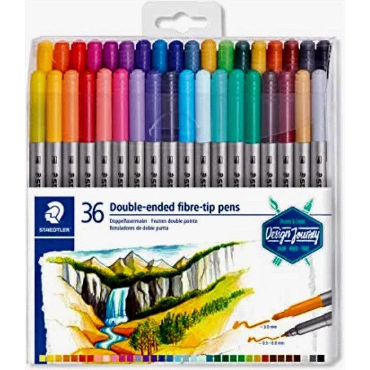 Staedtler 36 Double Ended Fibre Tip Pens-Pens-Staedtler-Star Light Kuwait