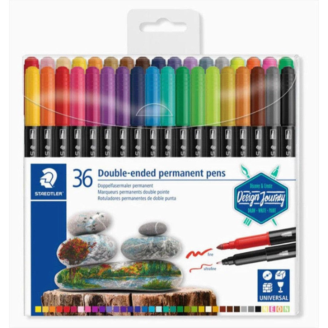 Staedtler 36 Double Ended Permanent Pens-Pens-Staedtler-Star Light Kuwait