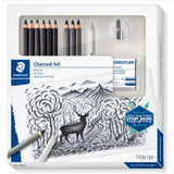 Staedtler Charcoal Set Of 12 Pcs-Art And Crafts-Staedtler-Star Light Kuwait