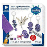 Staedtler Design Journey Zodiac Sign Key Chains Set-Art Sets And Material-Staedtler-Star Light Kuwait