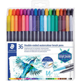 Staedtler Double Ended Watercolour Brush Pen 36-Pens-Staedtler-Star Light Kuwait