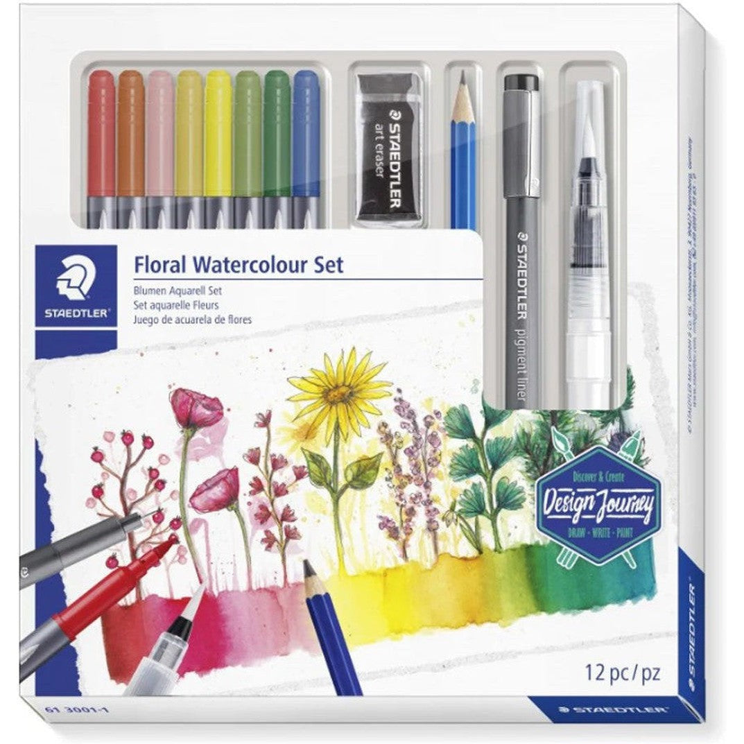 Staedtler Floral Watercolor Set-Drawing And Coloring-Staedtler-Star Light Kuwait