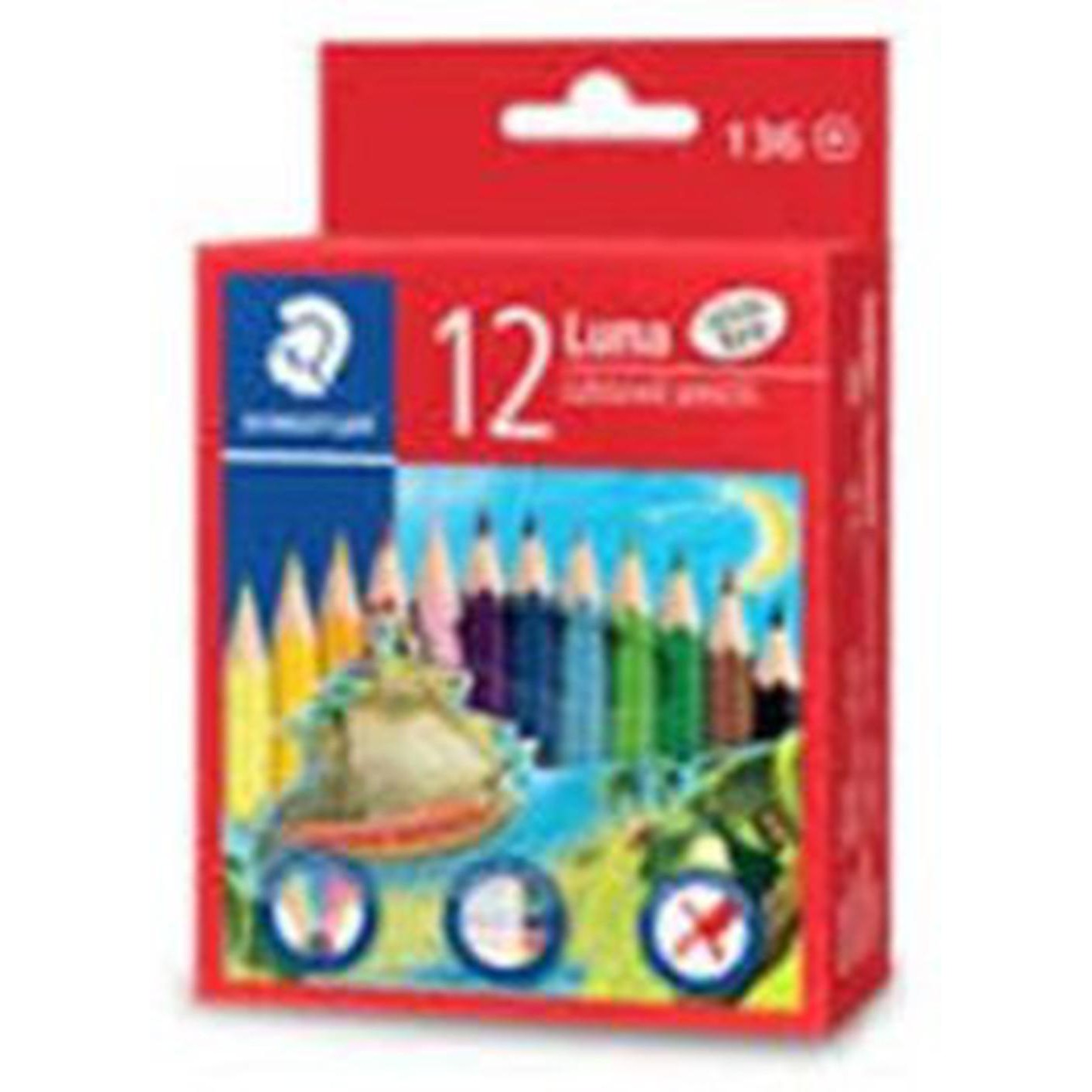 Staedtler Luna Colored Pencils 12 Colour 136-01-Lc12-Pencils-Staedtler-Star Light Kuwait