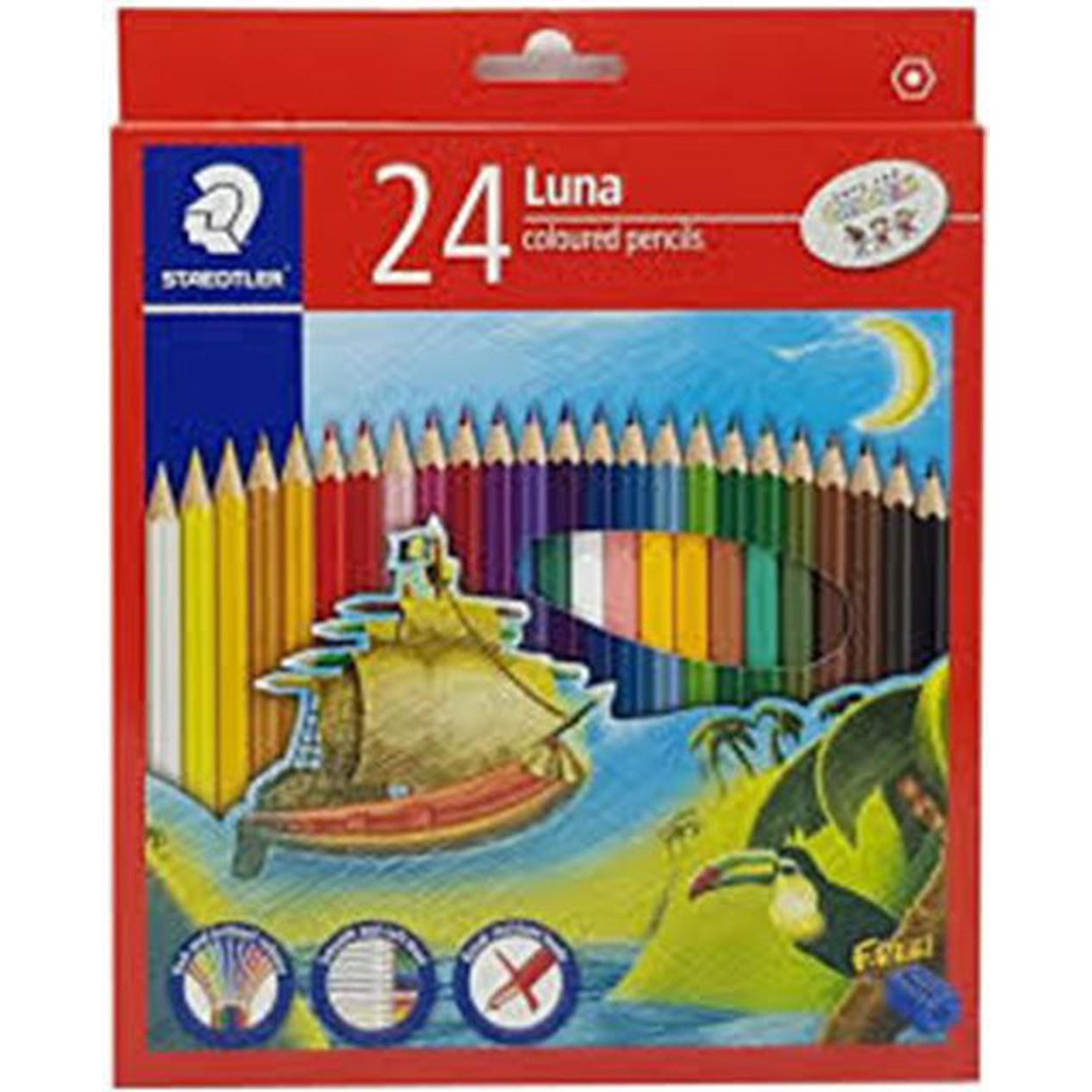 Staedtler Luna Colored Pencils 24 Color 136-Lc24-Pencils-Staedtler-Star Light Kuwait