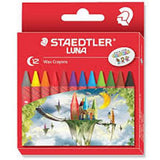 Staedtler Luna Wax Crayon 12 Colors-Drawing And Coloring-Staedtler-Star Light Kuwait