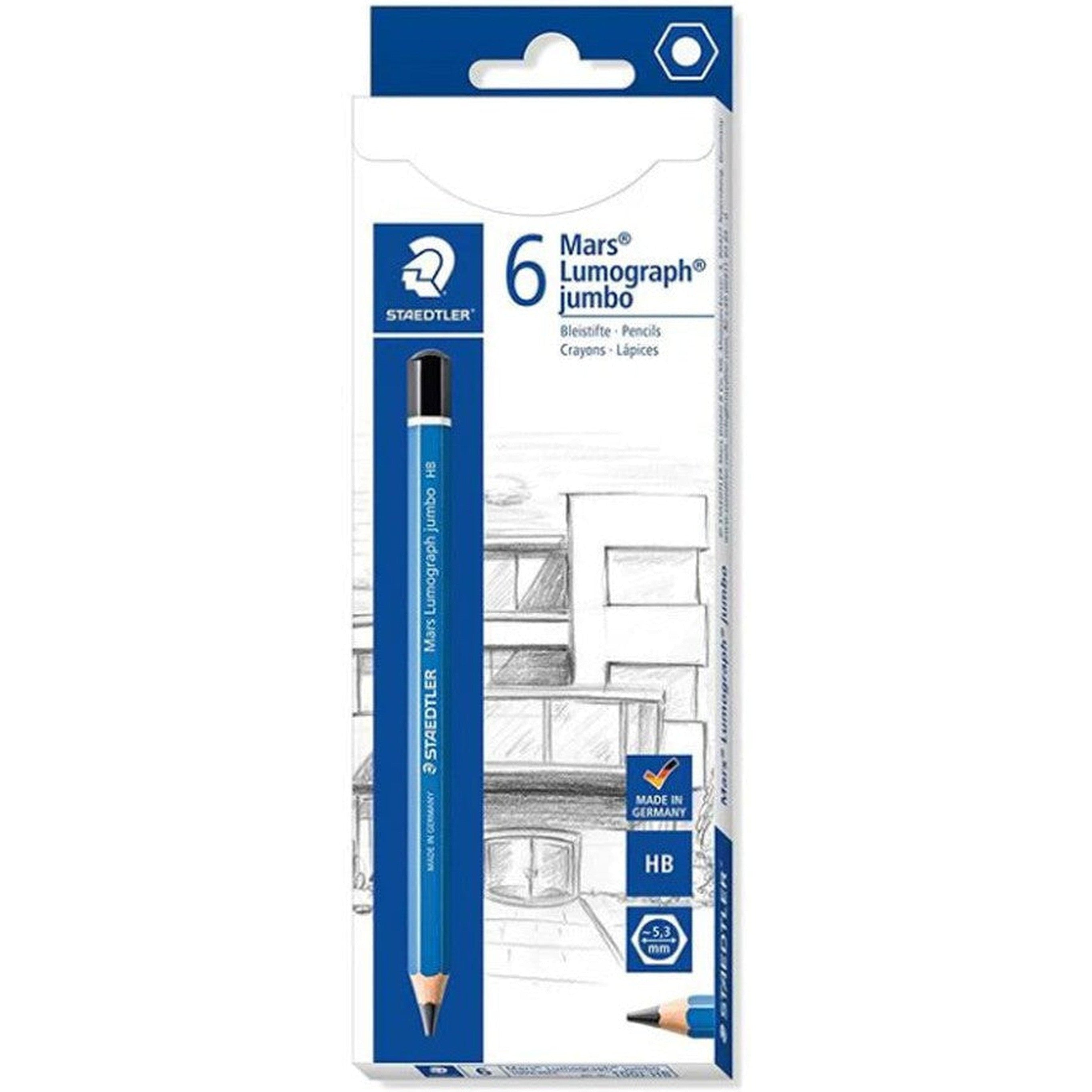 Staedtler - Mars Lumograph Pencil Pack Of 6 Pieces-Art And Crafts-Staedtler-Star Light Kuwait