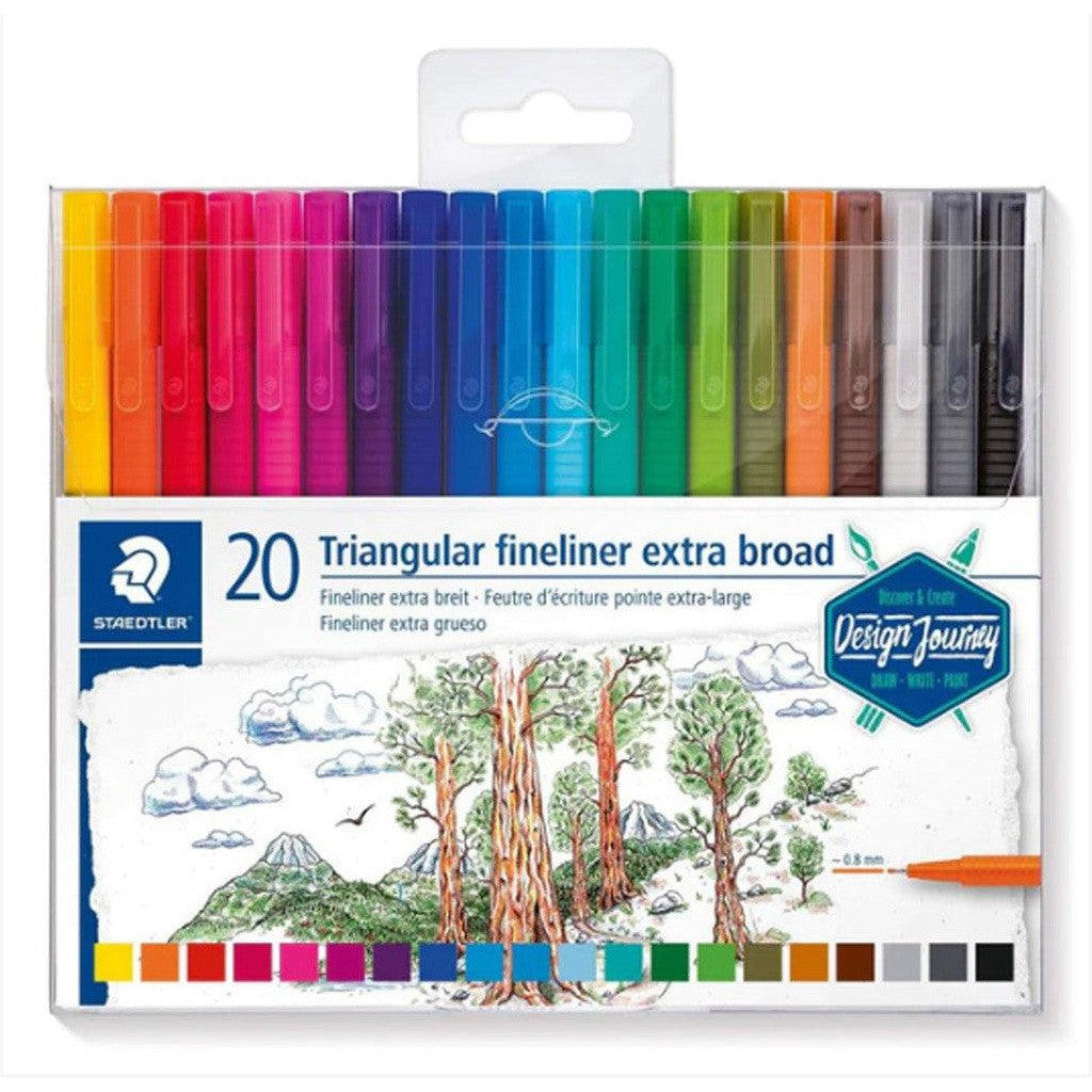Staedtler Triplus Broadliner Design Journey Case Of 20-Art And Crafts-Staedtler-Star Light Kuwait
