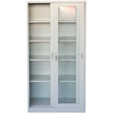 Steel File Cabinet / Locker With Sliding Glass Door-Cabinet Accessories-Bab Al-Saif Est-Star Light Kuwait