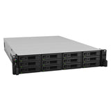 Synology RackStation RS3621xs+ - 216TB / 12x18TB / SATA / 12-Bays / USB / LAN / Rack (2U)
