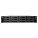 Synology RackStation RS3621xs+ - 216TB / 12x18TB / SATA / 12-Bays / USB / LAN / Rack (2U)