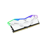 ذاكرة T-Force Delta Alpha RGB DDR5 6000 بسعة 32 جيجابايت (قطعتان × 16 جيجابايت) بيضاء CL38 1.25 فولت